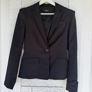 Bebe Black Tailored Blazer Jacket: Size: 2